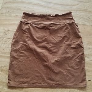 Used Texture comfy skirt Brown